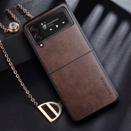 Case for Samsung galaxy Z Flip3 5G with Retro business Skin design phone cover for samsung galaxy z flip 3 5g case