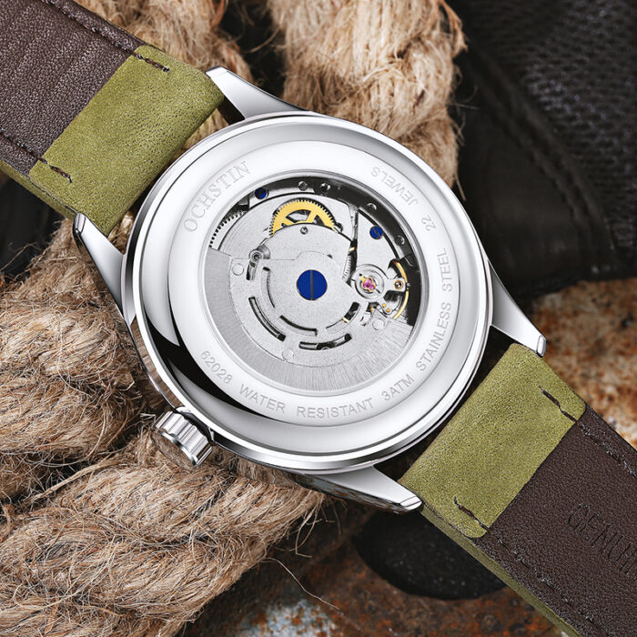 OCHSTIN Automatic Watches Men Leather Strap Calendar Mechanical watches – Bild 4