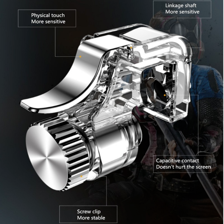 Game Controller Mobile Phone Gamepad Mobile Joystick Trigger Aim Shooting L1 R1 Metal ABS Key Button for IPhone Android – Bild 6