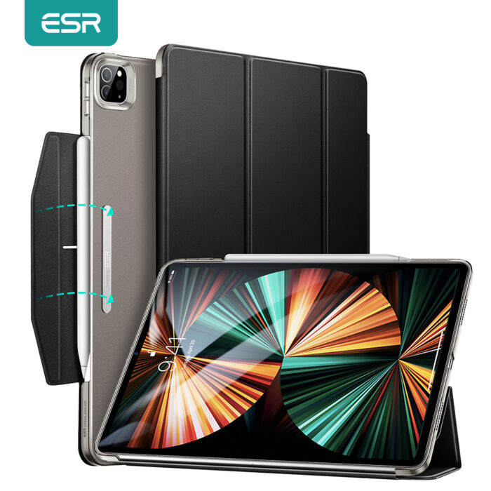 ESR Case for iPad Pro 11 2021 Trifold Smart Case for iPad Pro 12.9 2021 Stand Case with Clasp Auto Sleep/Wake Cover for iPad Pro – Bild 1