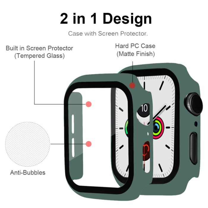 Screen Protector with Cover for Apple Watch Accessories iWatch Case – Bild 2