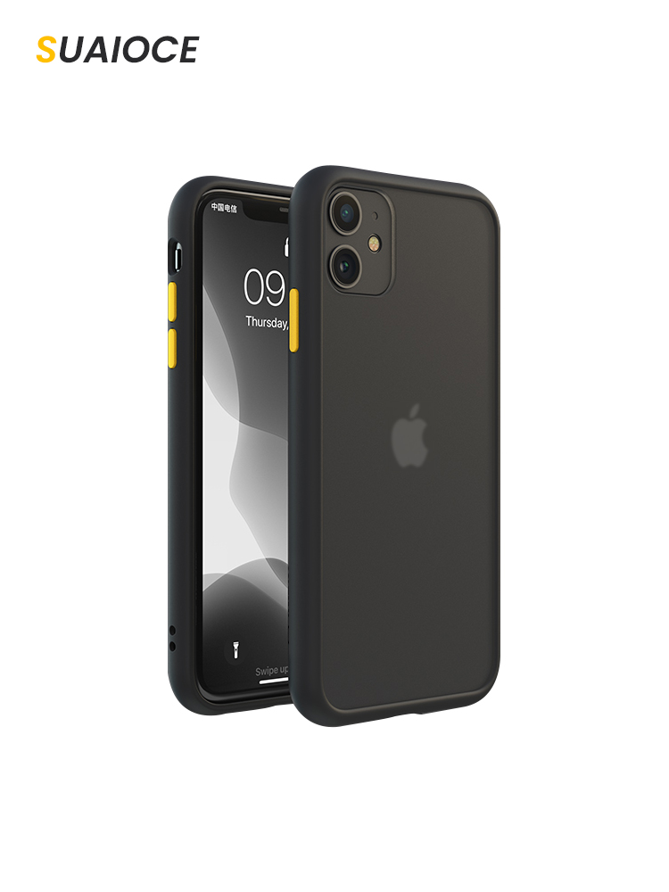 H85e362bda1534cafa6b03200818b761fG-1.jpg SUAIOCE Original Shockproof Case For iPhone 11 Pro Max X XS XR MAX 7 8 Plus SE 2020 Transparent Cover Silicone Case – Bild 1