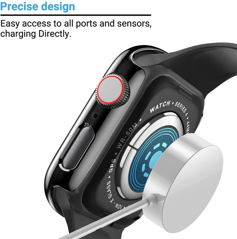 Glass+Cover for Apple Watch 45mm 41mm 44mm 40mm 42mm 38mm Case,Full Defense Coverage Screen Protector for iWatchSE 7 6 5 4 3 2 1 – Bild 3