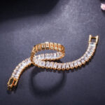 CWWZircons High Quality Cubic Zirconia Stones Luxury Yellow Gold Dubai Jewelry Wrap Bracelet for Women Wedding Party Gift CB029 – Bild 4