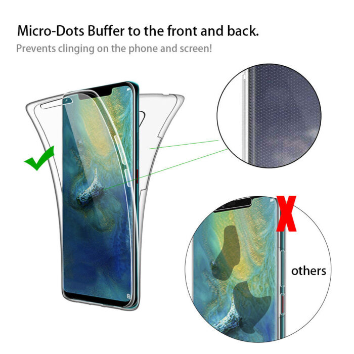 360 Double Silicone Case for Huawei P30 P20 Pro Y9 Y6 Y7 Prime 2019 Case for  Mate 10 20 Lite P Smart Plus Nova 2i 3E 10i Cases – Bild 4