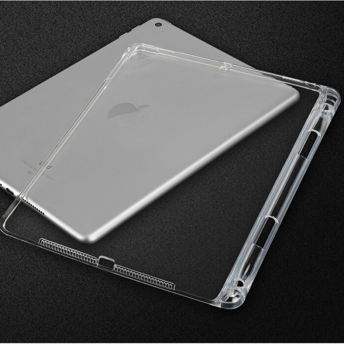 TPU Silicone With Pencil Holder Cover Clear Case For Apple iPad – Bild 5