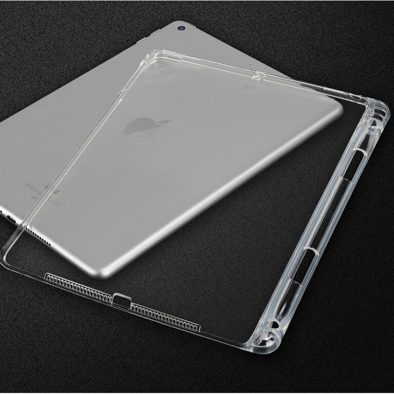 TPU Silicone With Pencil Holder Cover Clear Case For Apple iPad – Bild 5