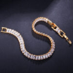 CWWZircons High Quality Cubic Zirconia Stones Luxury Yellow Gold Dubai Jewelry Wrap Bracelet for Women Wedding Party Gift CB029 – Bild 3