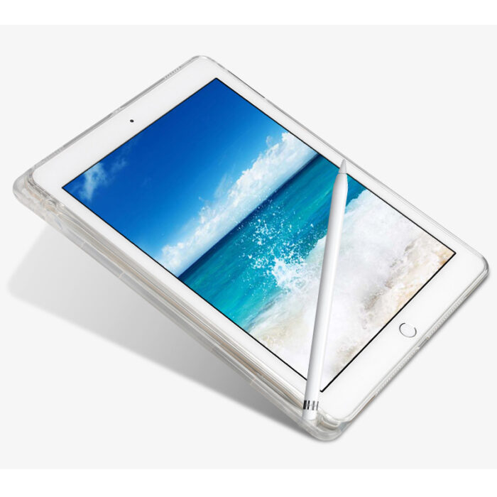 TPU Silicone With Pencil Holder Cover Clear Case For Apple iPad – Bild 4