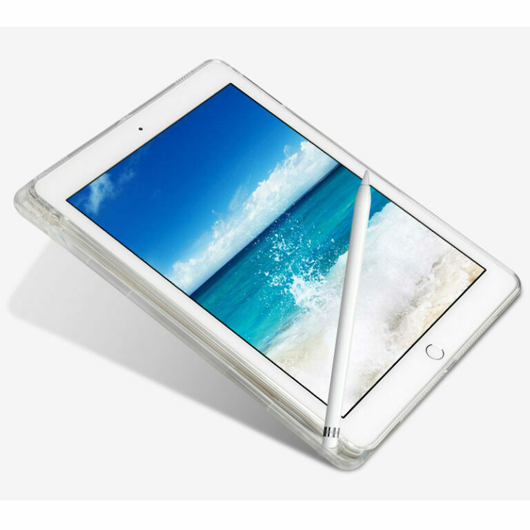 TPU Silicone With Pencil Holder Cover Clear Case For Apple iPad – Bild 4
