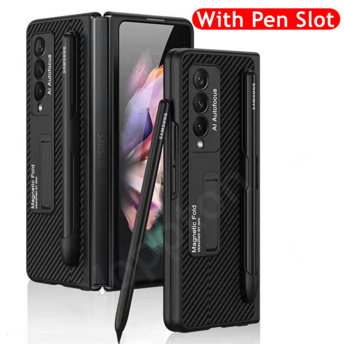 For Samsung Galaxy Z Fold 3 2 5G Bracket Pen Slot Case Cover – Bild 4
