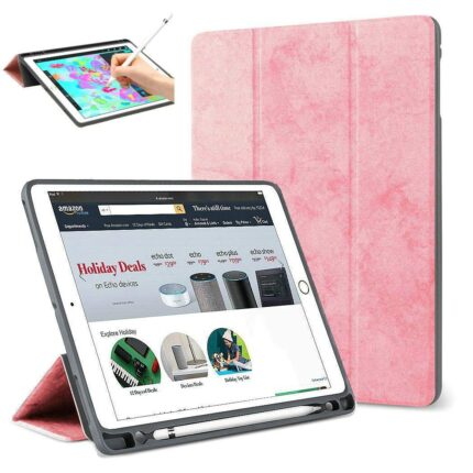Pencil Holder Trifold Stand for iPad Pro 12.9 Auto Sleep/Wake Protective Case