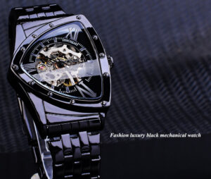 DUNCOUGAR Automatikuhr Edelstahl Herren Business Sport mechanische Armbanduhr – Bild 3