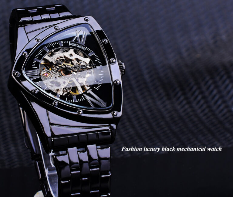 DUNCOUGAR Automatikuhr Edelstahl Herren Business Sport mechanische Armbanduhr – Bild 3