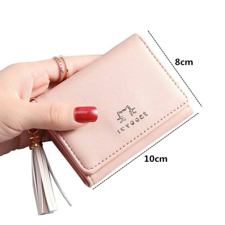 Cute Women Wallet Card Holder Female Girls Card Case Mini Tassel Small Wallet Coin Purse Short Multi-card Pocket Wallet – Bild 6