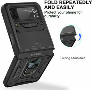 Camera Protective Phone Case For Samsung Galaxy Z Flip 3 Luxury TPU Magnetic Metal Ring Bracket Shockproof Armor Z Flip 3 Cases – Bild 4