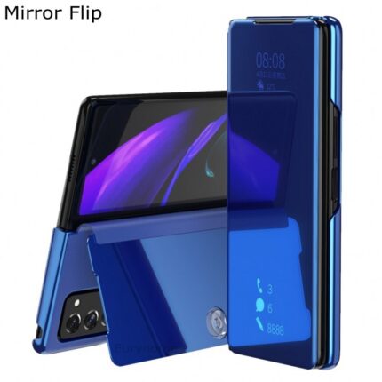 Phone Cover For Samsung Galaxy Z Fold 2 5G W21 W20 Mirror Plating PU
