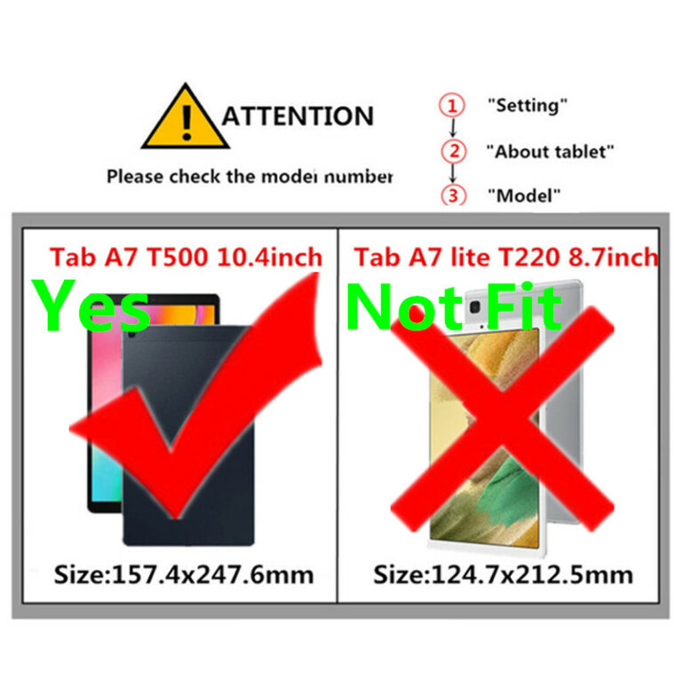 Smart Case Cover for Samsung Galaxy Tab A7 10.4inch 2020 Case SM-T500 T505 T507 Leather Stand Funda for Galaxy Tab A7 A 7 Cover – Bild 2