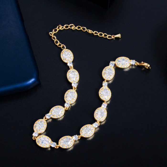 CWWZircons Adjustable Shiny Cubic Zirconia Silver Plated Charm Bracelet for Women 2021 Trendy Party Jewelry Accessories CB275 – Bild 5