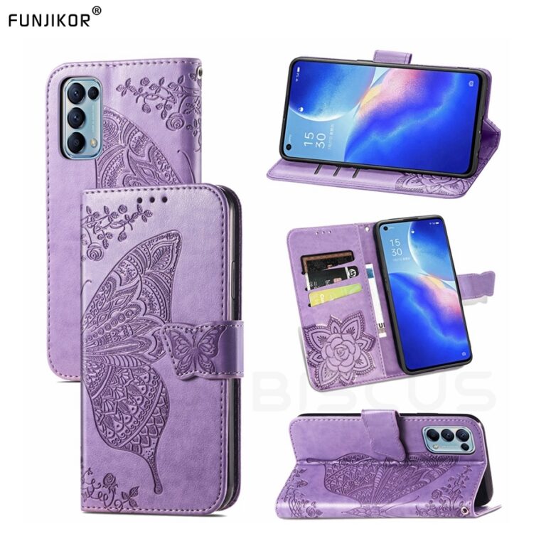 Hdde9f0c6bcc64ac4b9e54d963d917ab4u.jpg Butterfly Flip Case For OPPO Realme C3 C11 C12 C15 6S 6i 7i 7 6 Pro 8 A53 A52 A72 A73 A54 A74 5G A53S A91 A15 A5 A9 2020 – Bild 1