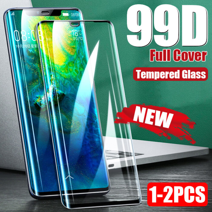 For Huawei P30 P40 P20 P10 Pro Curved Tempered Glass Screen Protector – Bild 1