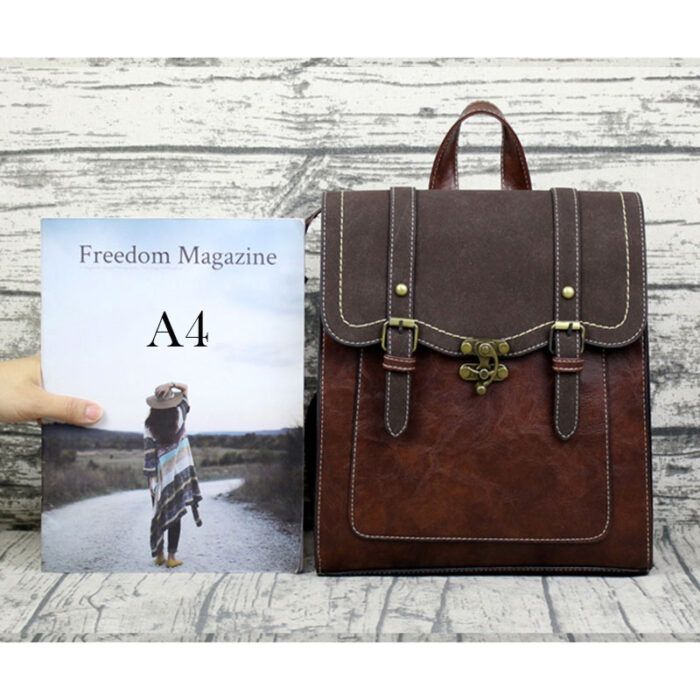 Vintage Women Backpack High Quality Brand Female Black Shoulder Bag Lady Multifunction Backpack Hot School Bags – Bild 4