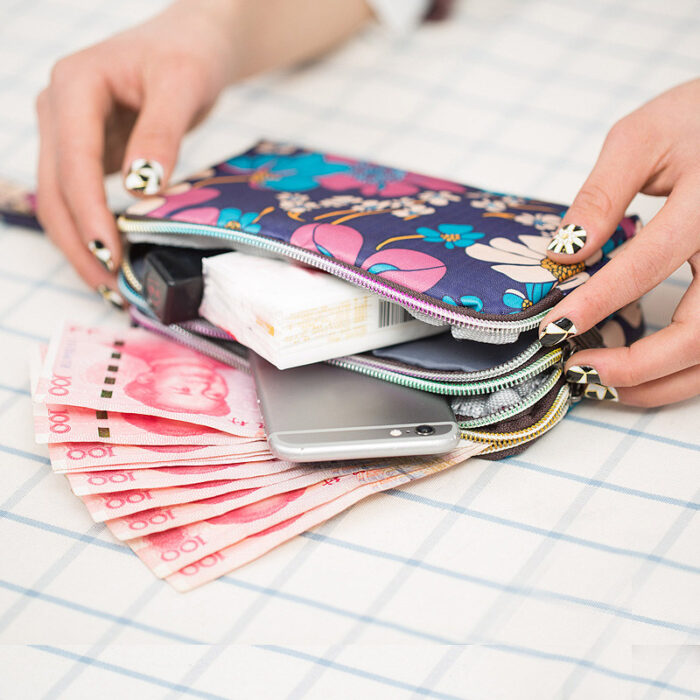BagGroße Multifunktionstasche für Damen, robust, mit Reißverschluss, Münz-Geldbeutel, ideal für Handy. – Bild 5
