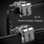 Game Controller Mobile Phone Gamepad Mobile Joystick Trigger Aim Shooting L1 R1 Metal ABS Key Button for IPhone Android – Bild 4