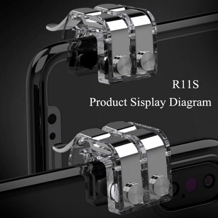 Game Controller Mobile Phone Gamepad Mobile Joystick Trigger Aim Shooting L1 R1 Metal ABS Key Button for IPhone Android – Bild 4
