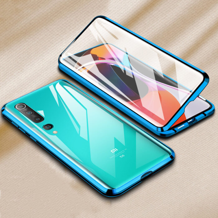 Hf2a08c709d0441e1965857f4e23f197fE.jpg Magnetic Adsorption Glass Case for Xiaomi Redmi Note 9S Note 8 Pro 8T Mi 9 Lite Mi 10 Pro K20 K30 Pro Metal Magnet Cover Cases – Bild 1
