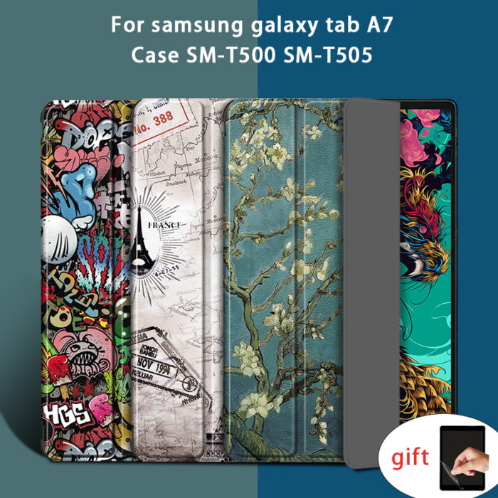 Smart Case Cover for Samsung Galaxy Tab A7 10.4inch 2020 Case SM-T500 T505 T507 Leather Stand Funda for Galaxy Tab A7 A 7 Cover – Bild 1