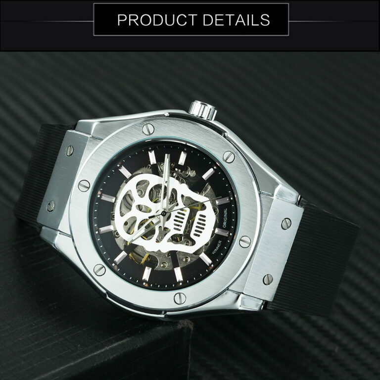 Herrenuhr Automatikuhr Mechanische Armbanduhren Sport Herren Uhren Gummi Band Uhren – Bild 3