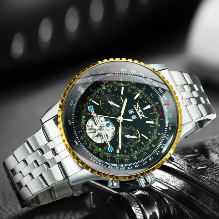 Armbanduhren Herrenuhr Automatische Mechanische Uhr Kalender Multi Funktion – Bild 3