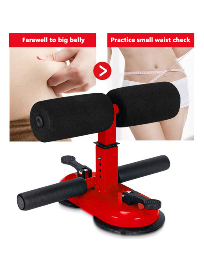 Sit-up Helfer Trainer schwarz Exerciser Gym Training Dual Saugnapf Sitzen Boden Bar Assistent Gerät für Bauch Übung – Bild 6