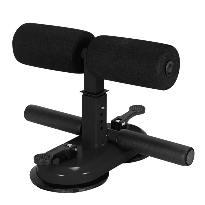 Sit-up Helfer Trainer schwarz Exerciser Gym Training Dual Saugnapf Sitzen Boden Bar Assistent Gerät für Bauch Übung – Bild 1