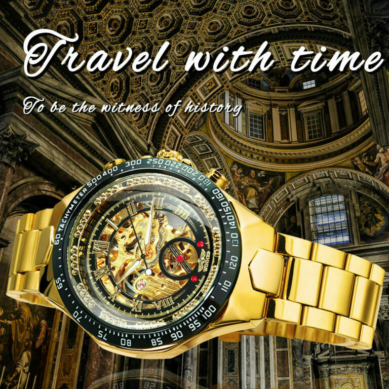 Herrenuhr Skelett Uhr Für Männer Automatische Uhren Herren Luxus Sport Mechanische Uhr Edelstahl – Bild 2