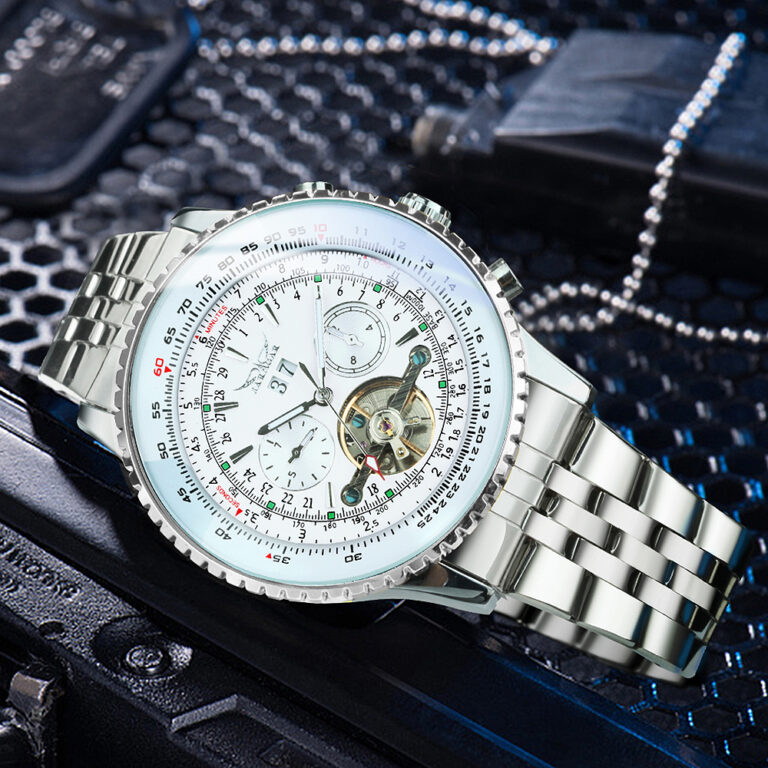 257025538-1.jpg Armbanduhren Herrenuhr Automatische Mechanische Uhr Kalender Multi Funktion – Bild 5
