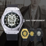 Herrenuhr Automatikuhr Mechanische Armbanduhren Sport Herren Uhren Gummi Band Uhren – Bild 2