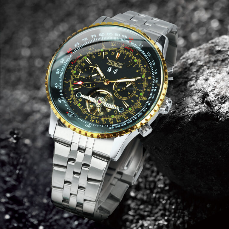 369731438-1.jpg Armbanduhren Herrenuhr Automatische Mechanische Uhr Kalender Multi Funktion – Bild 4