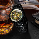 Herrenuhr Skelett Uhr Für Männer Automatische Uhren Herren Luxus Sport Mechanische Uhr Edelstahl – Bild 5