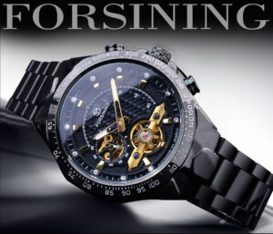 Herrenuhr Automatikuhr Automatische Mechanische Uhr Edelstahl Luxus Business – Bild 2