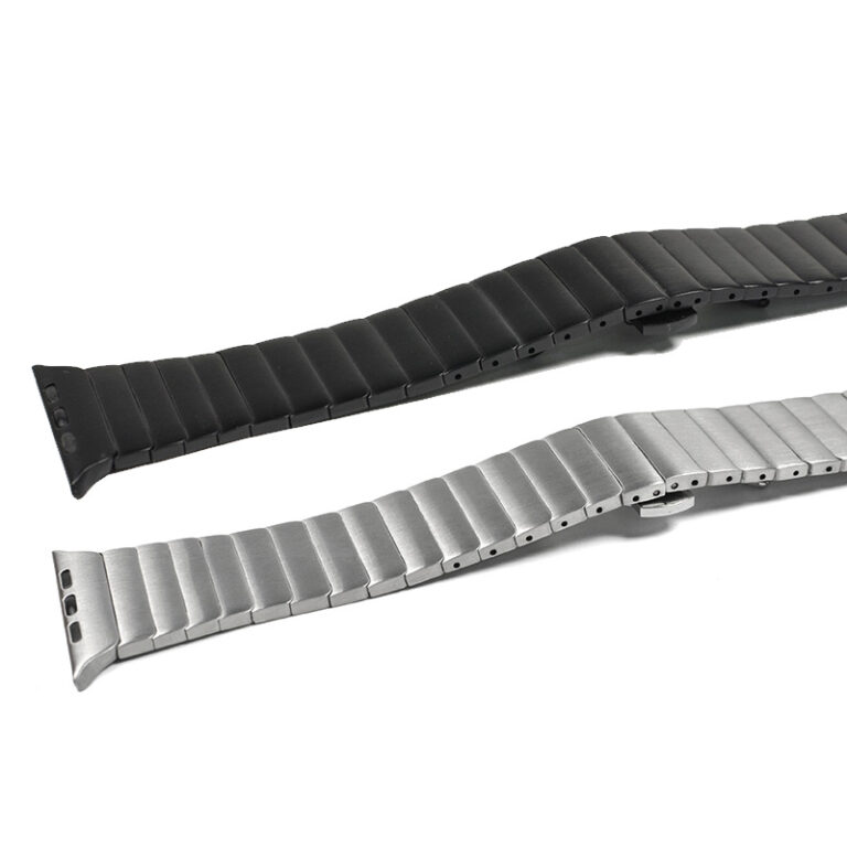 Edelstahlarmband für Apple Watch Band 44mm 40mm Man Metal Butterfly Link Armband für Iwatch Series 6 SE 5 4 3 2 42mm 38mm – Bild 2