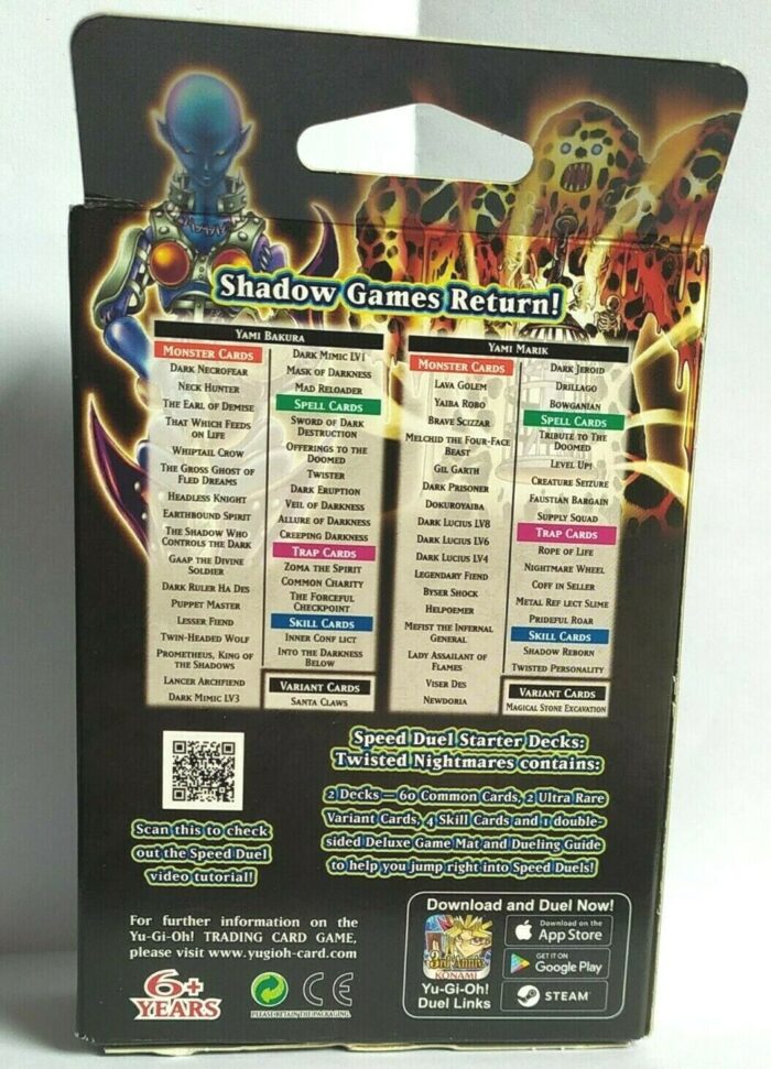 Yu-Gi-Oh! Twisted Nightmares 1. Auflage Englisch Speed Duel Starter Deck Neu – Bild 2