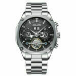 Herrenuhr Automatikuhr Edelstahl Herren automatische mechanische Uhr – Bild 6