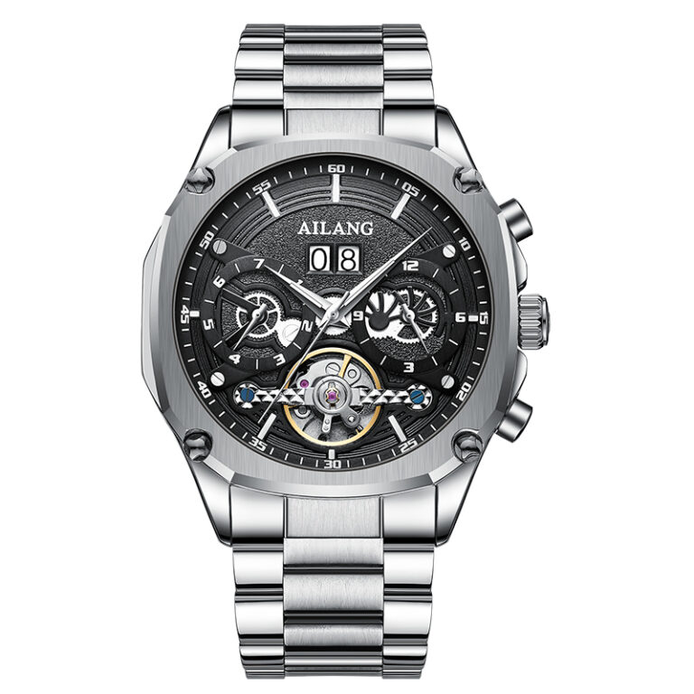 Herrenuhr Automatikuhr Edelstahl Herren automatische mechanische Uhr – Bild 6