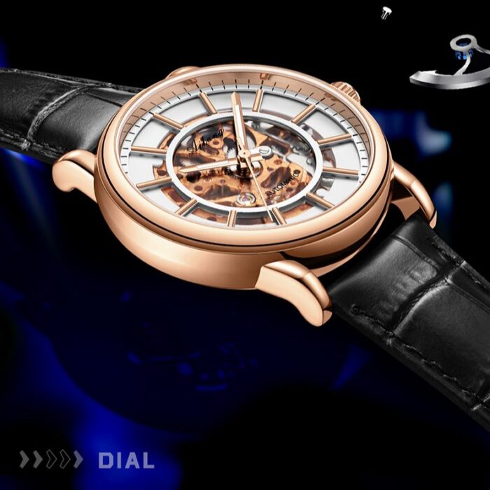 Originalmarke Herren Uhr Automatisch hohle Mode leuchtend wasserdichte Uhren Sport Männer Business Watch – Bild 3