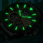 Herrenuhr Mechanische Armbanduhr Skelett Uhr Automatisch wasserdicht – Bild 3