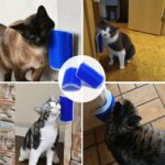 Katzenpinsel Ecke Katzen Massage Selbst Groomer Kammwand Pinsel reibt das Gesicht mit einem kitzelnden Kammkatze -Pflegezubehör. – Bild 3
