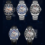 Herrenuhr Mechanische Armbanduhr Skelett Uhr Automatisch wasserdicht – Bild 4