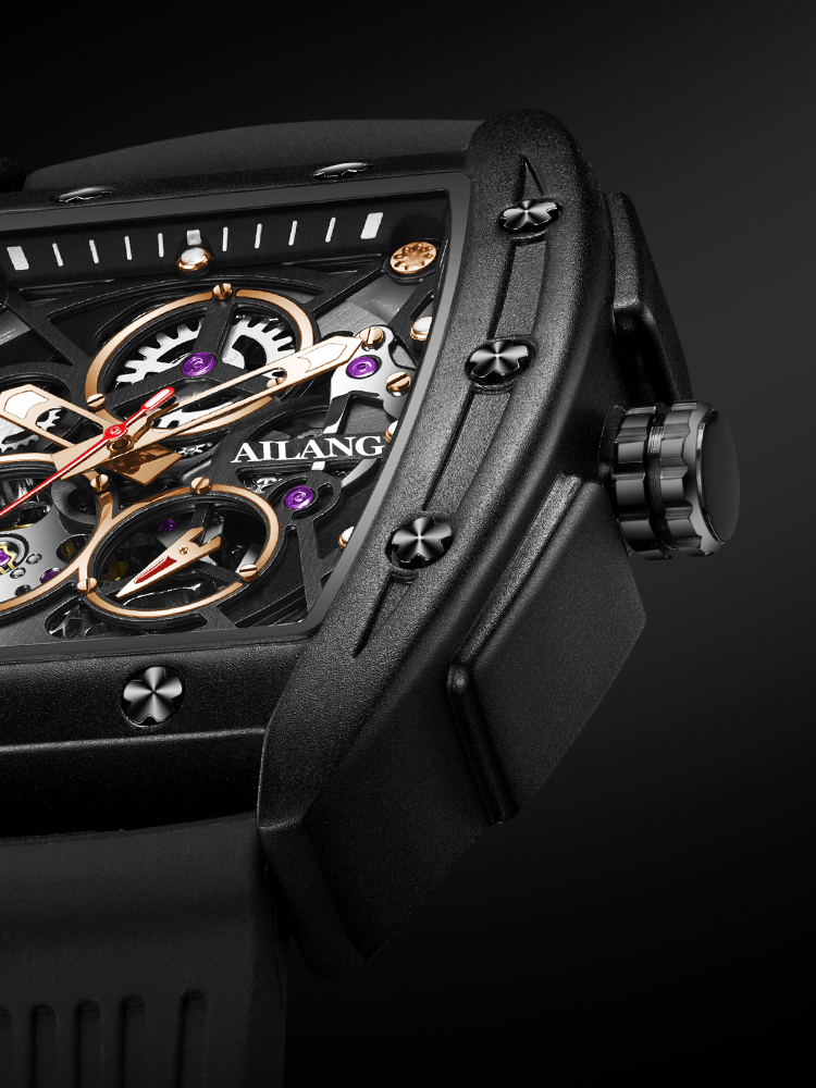 363245323-1.jpg Automatische Uhr für Männer mechanischer Skelett Herren Wächter wasserdichtes Gummi -Gurt -Top Marke Luxus – Bild 4